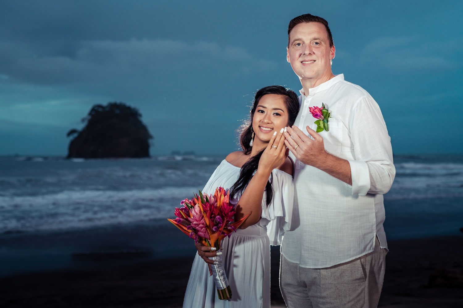 Couple on the beach on Costa Rica's Gold Coast